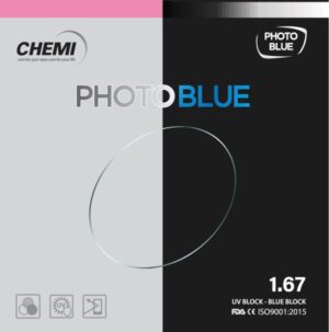 Chemi Photo Blue 1.67 – Đổi Màu, Chống Ánh Sáng Xanh